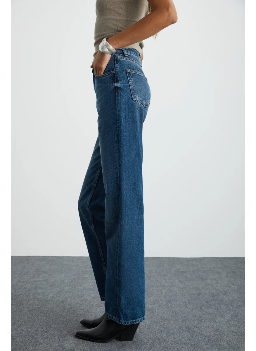 جريميلانج Fiala 100% Cotton Women's Blue Jeans