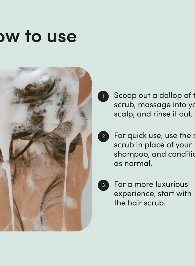 HIMS & HERS hers detox scalp scrub with salicylic acid and aloe vera extract to exfoliate and moisturize the scalp, botanical garden scent, no parabens phthalates or sulfates, cruelty free, 8oz - Image 2