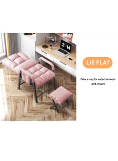 Generic Lazy Chair, Modern Large Accent Lounge Chair, Leisure Sofa Armchair with Ottoman, Reading Chair with Footrest for Bedroom, Living Room, Dorm Rooms, Garden and Courtyard.  - Image 5