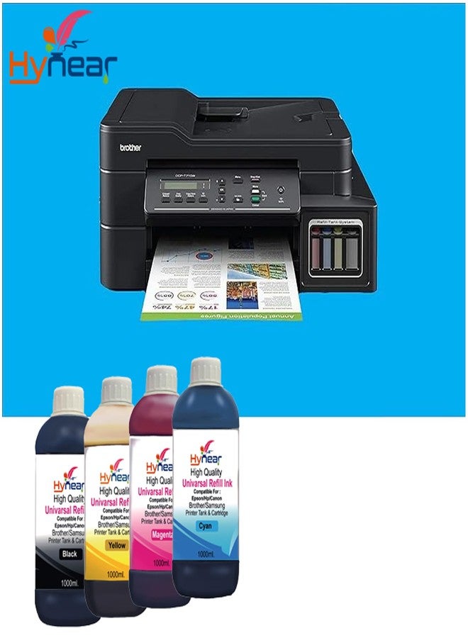 Hynear BTD60Bk/BT5000 Inkjet Refill Ink Suitable for DCP-T300, DCP-T500w, DCP-T700w, MFC-T800w, HL-T4000DW, DCP-T220, DCP-T420w, DCP-T510w Printers (1000ml X 1Bottle/Black & 1000ml X 3 Bottle/Colors) - Image 3