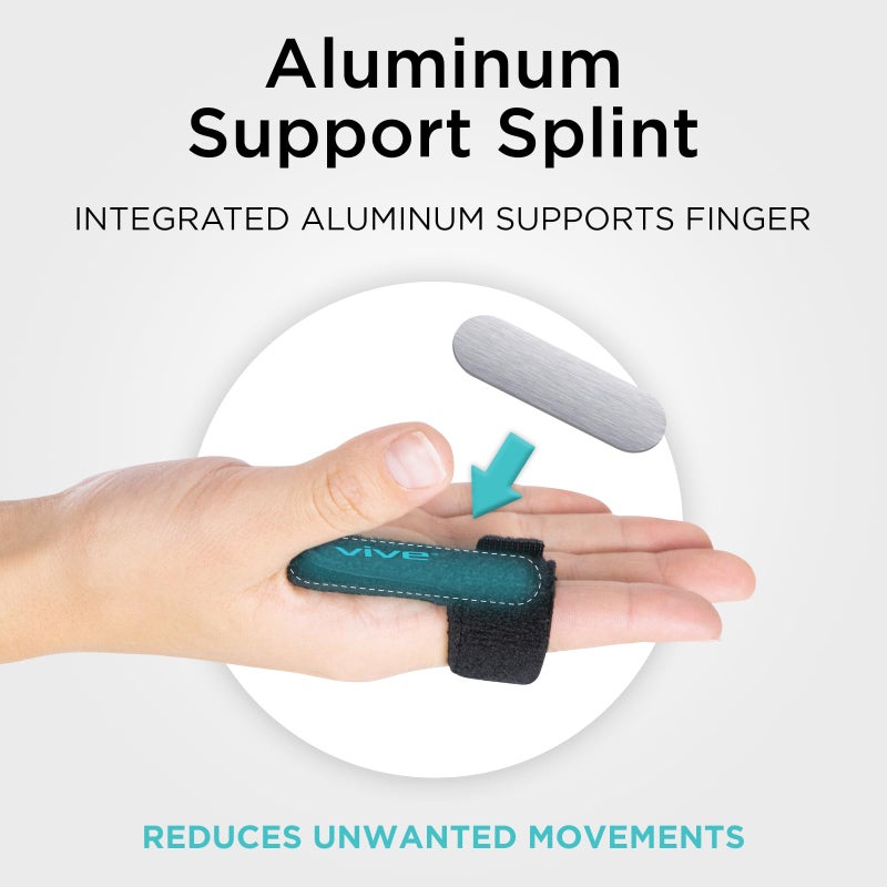 Vive Trigger Finger Splint - Support Brace for Middle, Ring, Index, Thumb, Pinky, and Hands - Straightening Curved, Bent, Locked Stenosing Tenosynovitis Tendon Lock Release Knuckle Stabilizer - HSA/FSA - Image 3