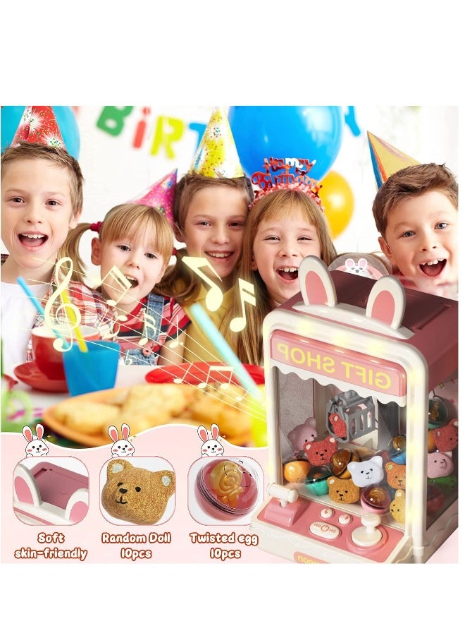 Toy Claw Machine, Mini toys Grabber Prize Dispenser Vending Toy Arcade Claw Machine with Sound Paw Game, Suitable for Kids Boys Girls  - Image 4