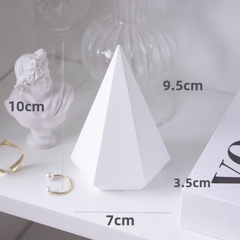 Geometric Gypsum Ring Holder Photography Props JZ: large pentagram No. 5 