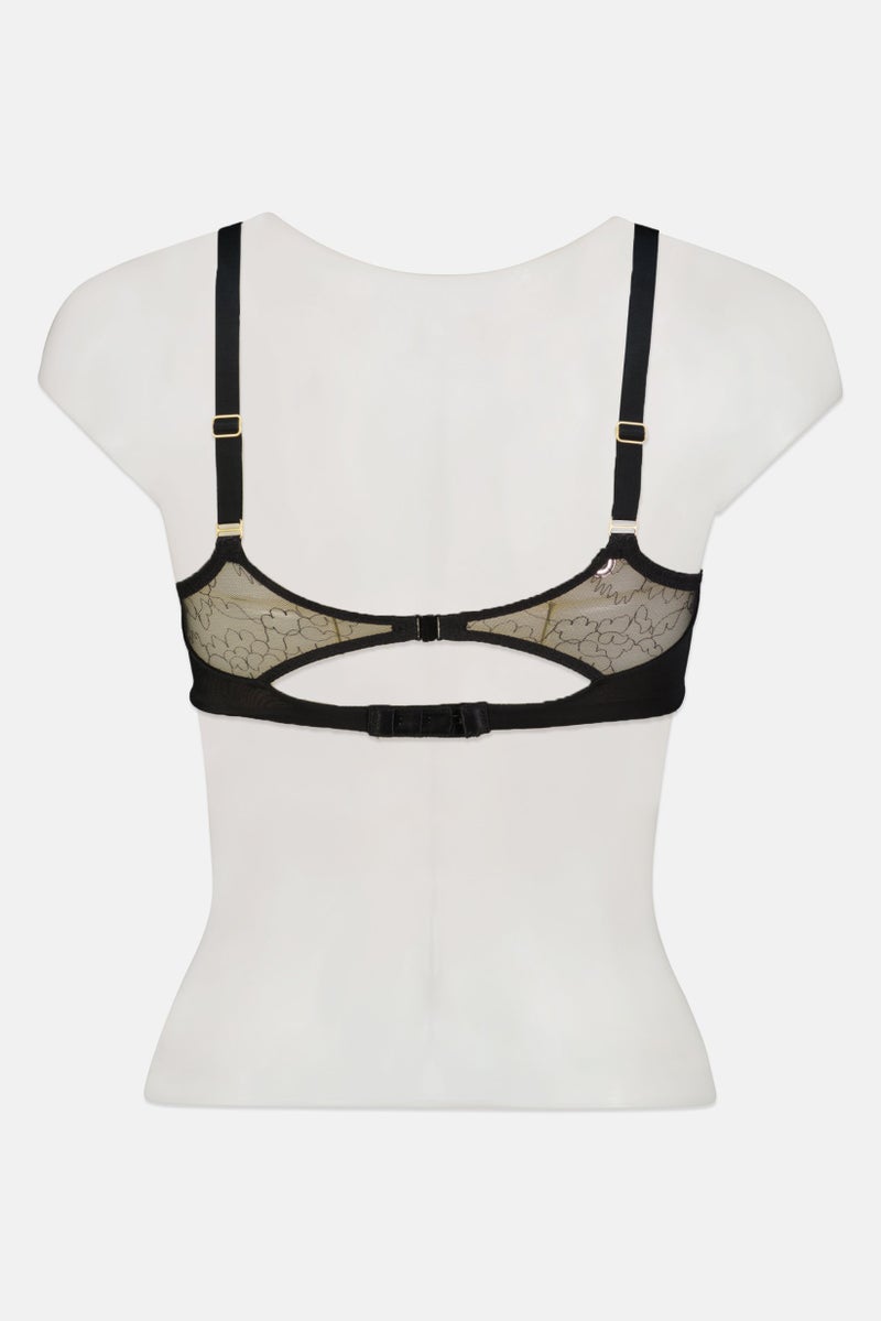 TRIUMPH Women Plain Padded Wired Bra, Black - Image 2