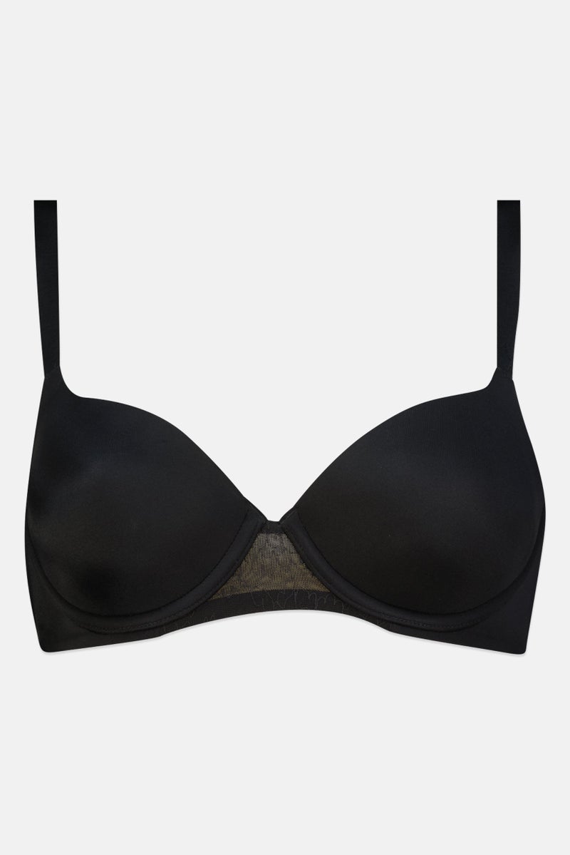 TRIUMPH Women Plain Padded Wired Bra, Black - Image 1