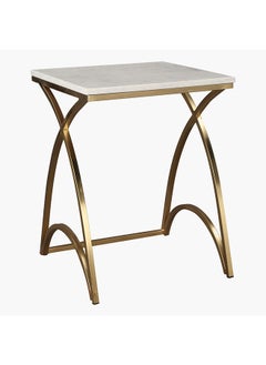 Home Box Rosalia 2-Piece Marble Top Nest Tables Set 51 x 60 x 51 cm  - Image 4