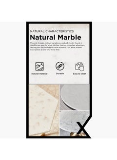 Home Box Rosalia 2-Piece Marble Top Nest Tables Set 51 x 60 x 51 cm  - Image 5