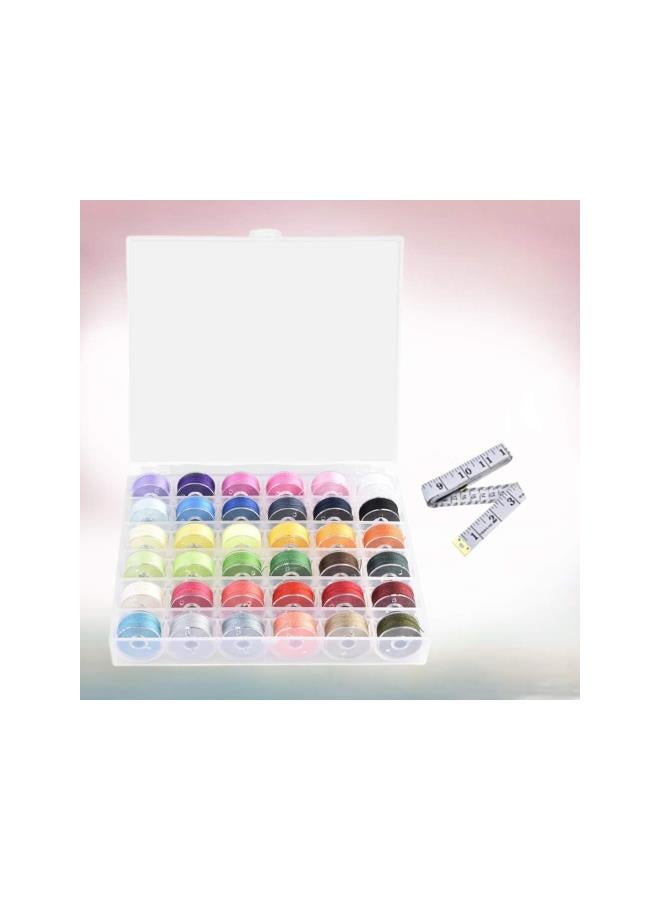 klarako 36 Grid Bobbins Sewing Threads Kit Bobbins Sewing Threads Bobbins and Sewing Threads with Bobbin Case for Sewing Machine - Image 3