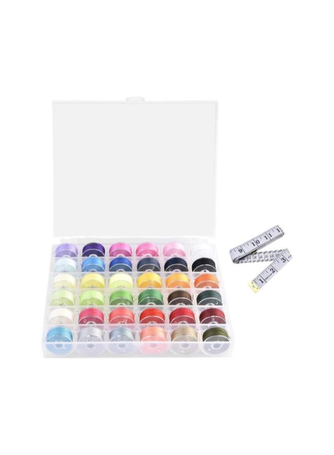 klarako 36 Grid Bobbins Sewing Threads Kit Bobbins Sewing Threads Bobbins and Sewing Threads with Bobbin Case for Sewing Machine - Image 1