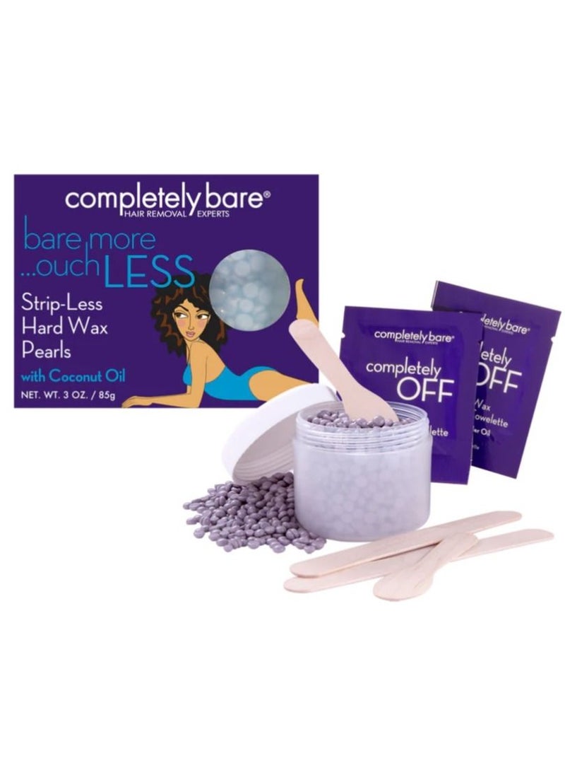 Completely Bare Strip Less Hard Wax Pearls with Coconut Oil 
