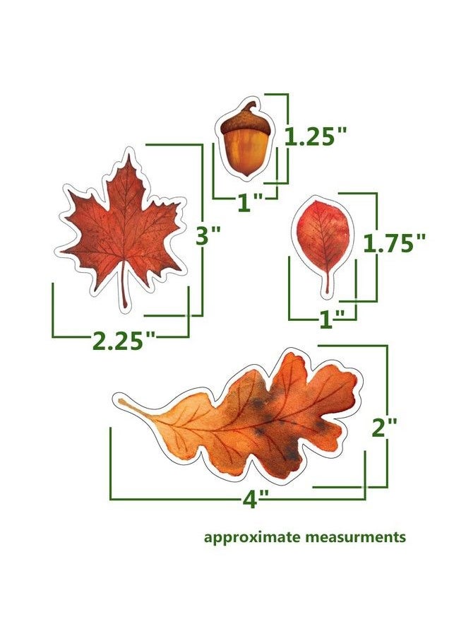 Iconikal Static Cling Window Decorations Autumn Leaves 240Count  - Image 4