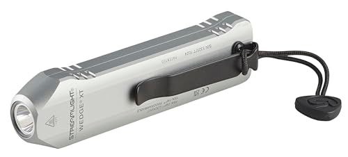 Streamlight 88819 Wedge XT 500Lumen 1900Candela Flat Everyday Carry Flashlight Includes USBCable and Pocket Lanyard Silver - Image 1