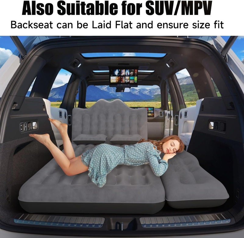 DikaSun Inflatable Car Air Mattress with Pump and Pillows for SUV and Truck - Image 2