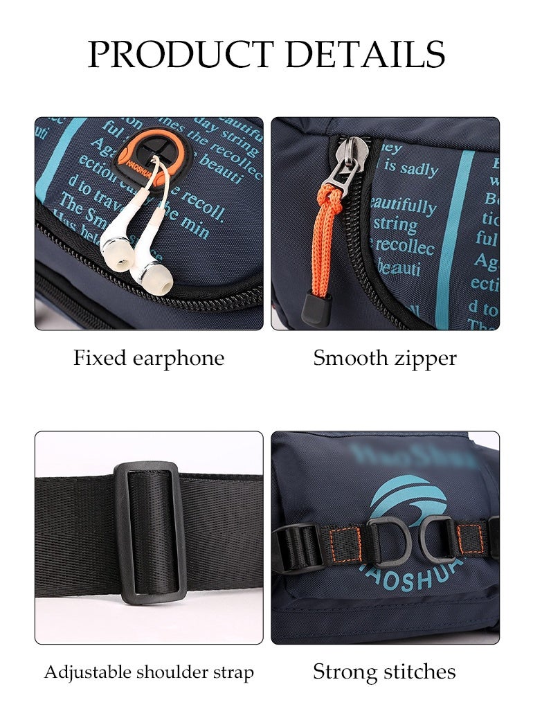 DUNISO Compact Sling Bag for Men, Waterproof Crossbody Bag Chest Bag Shoulder Backpack with Buckle, Waist Bag Everyday Carry Bag for Travel, Work, Sport - Image 3