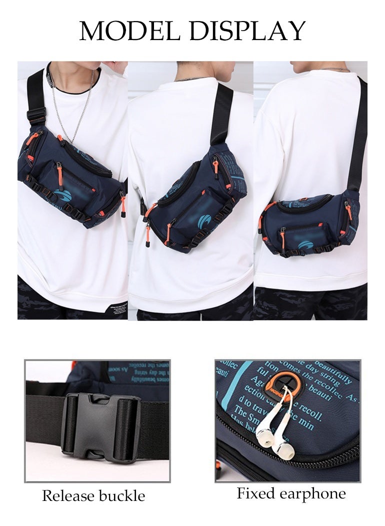 DUNISO Compact Sling Bag for Men, Waterproof Crossbody Bag Chest Bag Shoulder Backpack with Buckle, Waist Bag Everyday Carry Bag for Travel, Work, Sport - Image 2