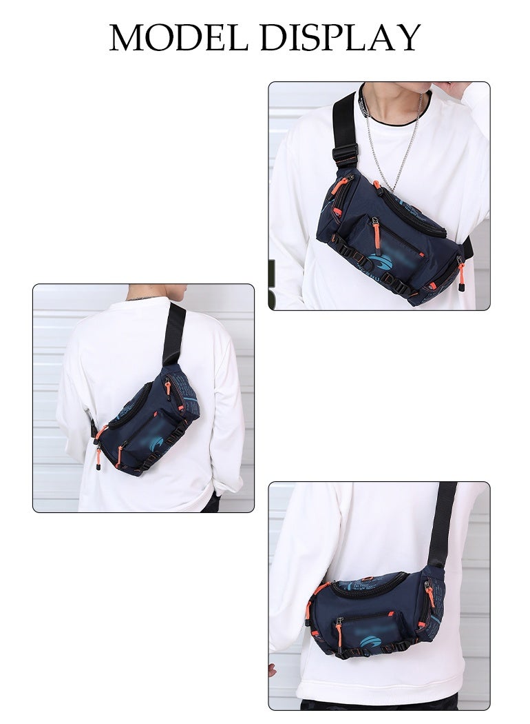 DUNISO Compact Sling Bag for Men, Waterproof Crossbody Bag Chest Bag Shoulder Backpack with Buckle, Waist Bag Everyday Carry Bag for Travel, Work, Sport - Image 5