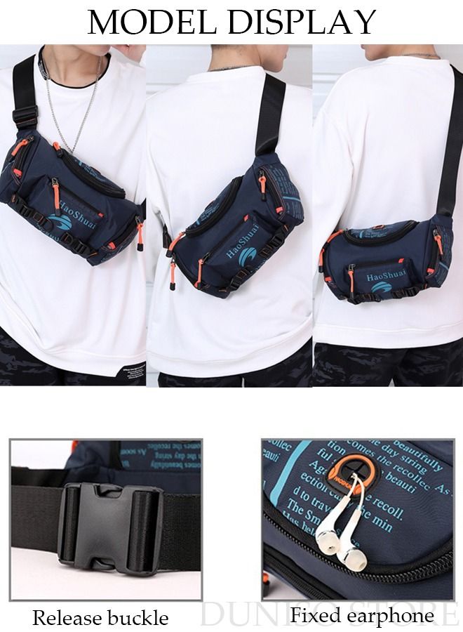 DUNISO Compact Sling Bag for Men, Waterproof Crossbody Bag Chest Bag Shoulder Backpack with Buckle, Waist Bag Everyday Carry Bag for Travel, Work, Sport  - Image 4