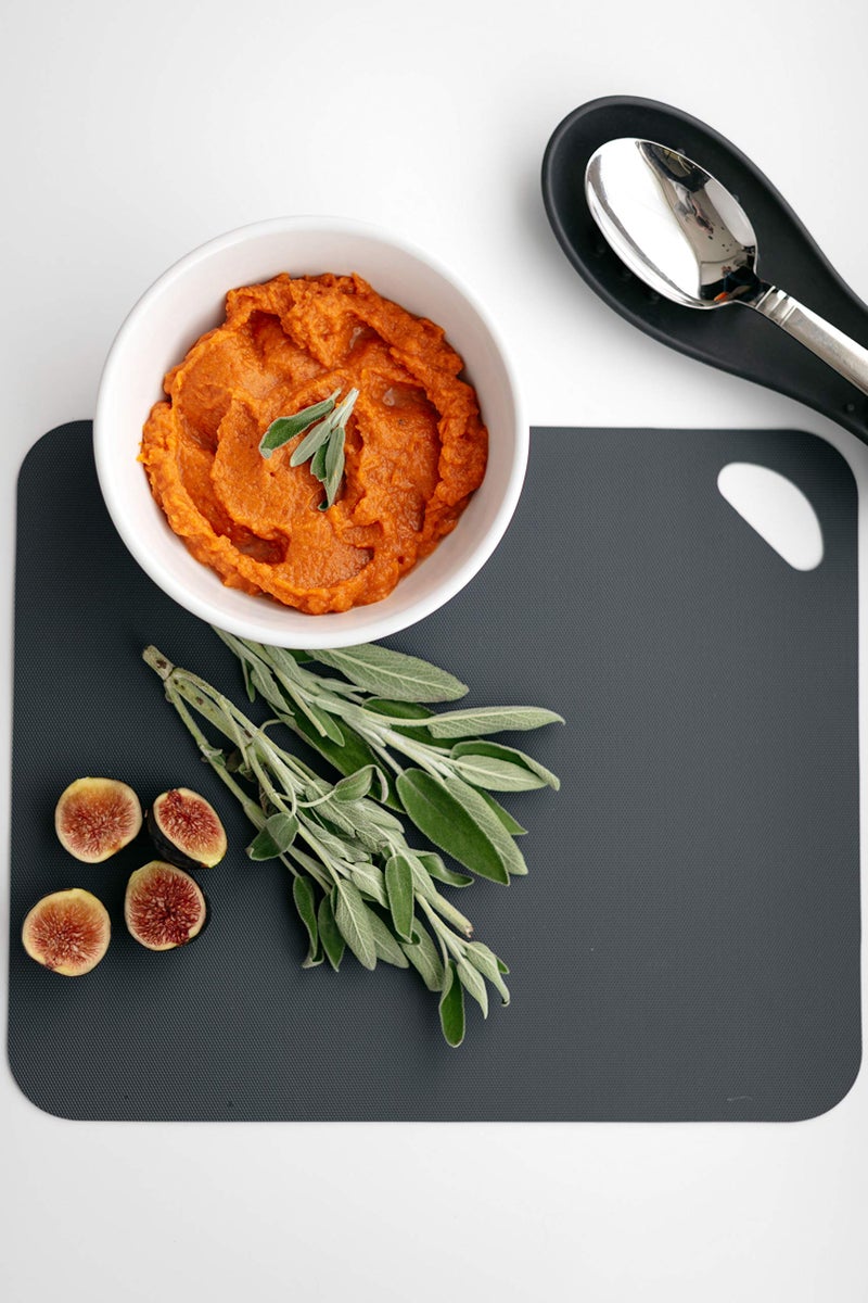 Dexas Heavy Duty Cutting Board Grippmat, Flexible Cutting Boards for Kitchen, Set of 4, Non Slip Plastic Board Cutting Mat 11.5 by 14 Inches Gray, Red, White and Green Set, Kitchen Gadgets - Image 5