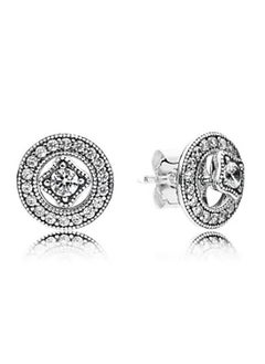 Pandora Violet Sterling silver versatile fashionable women's earrings 