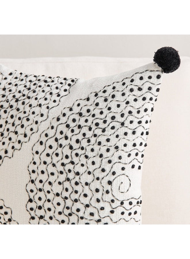 Home Box وسادة ألبيدو ذات تصميم عقدة فرنسية مقوسة 45 × 45 سم - Image 5