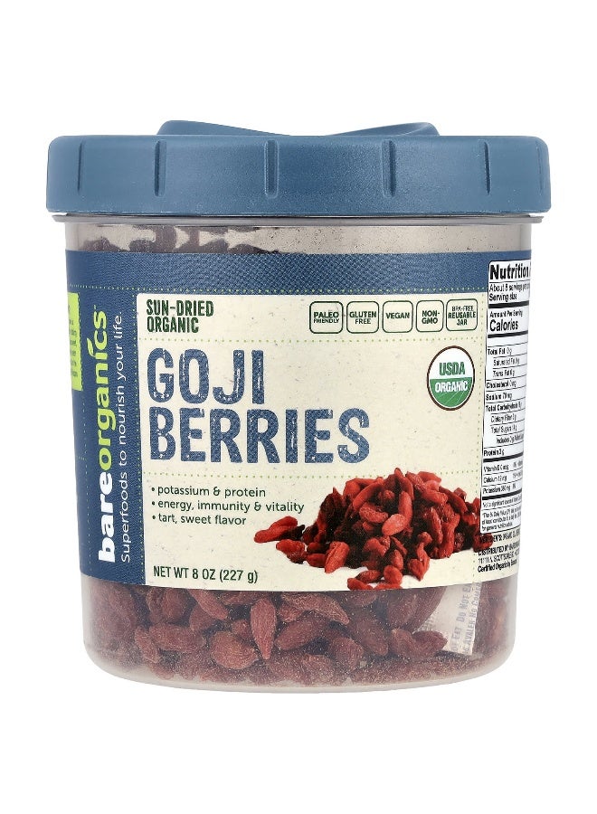 BareOrganics, Organic Goji Berries, 8 oz (227 g) - Image 1