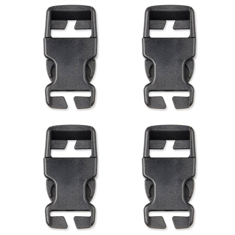 DYZD Plastic Buckle Repair Kit Quick Release Buckles No Sewing Required for Backpack Bag 4pcs Black25 mm