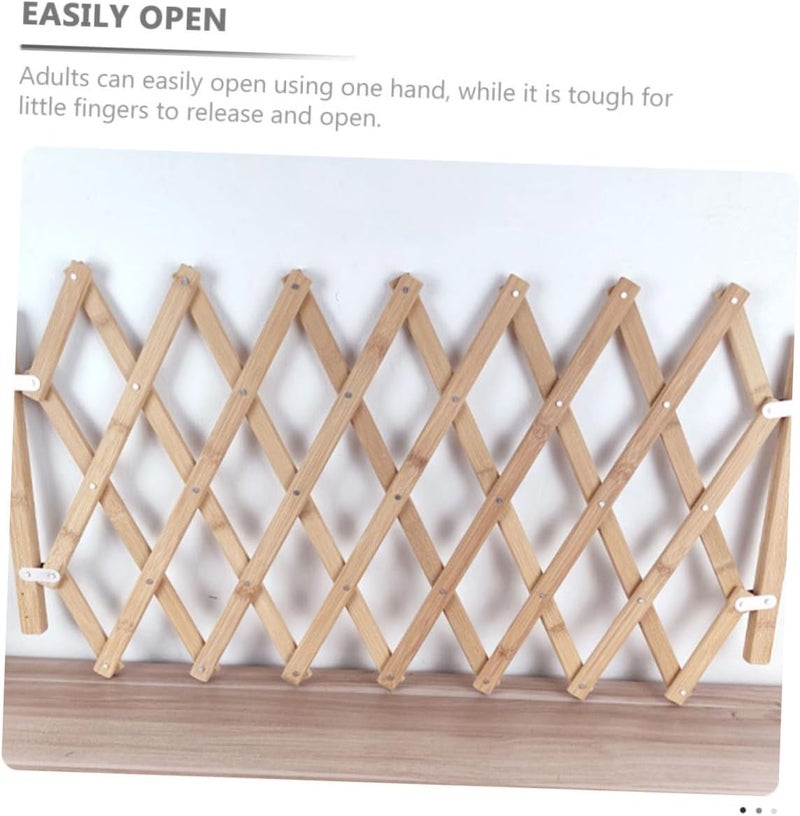 ORFOFE Pet Safety Gate Wooden Dog Isolation Fence Door for Indoor Use Pet Barrier for Hallway and Doorway for Dogs Durable Design - Image 4