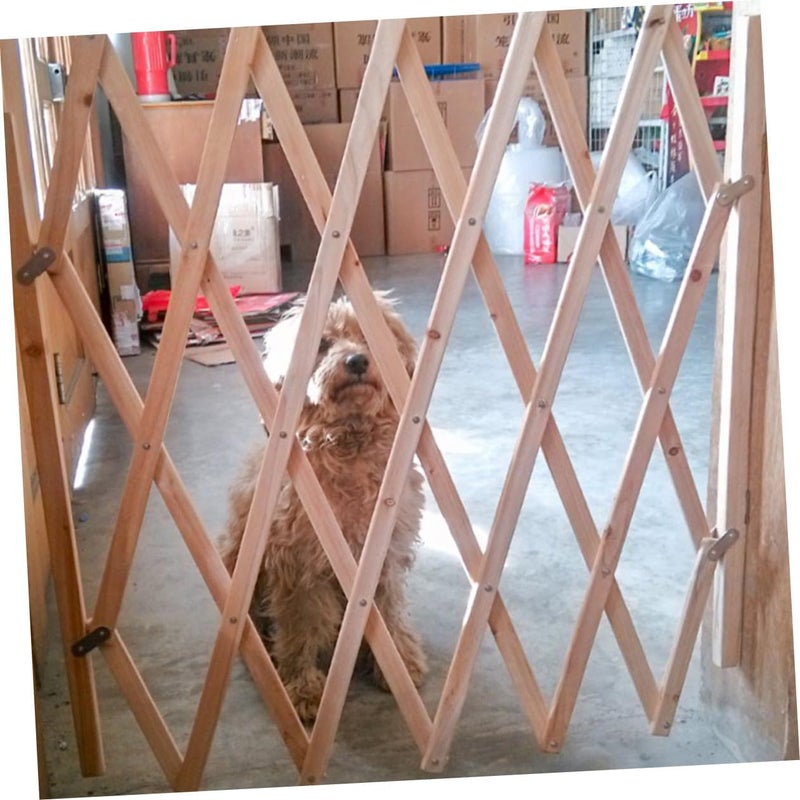 ORFOFE Pet Safety Gate Wooden Dog Isolation Fence Door for Indoor Use Pet Barrier for Hallway and Doorway for Dogs Durable Design - Image 3