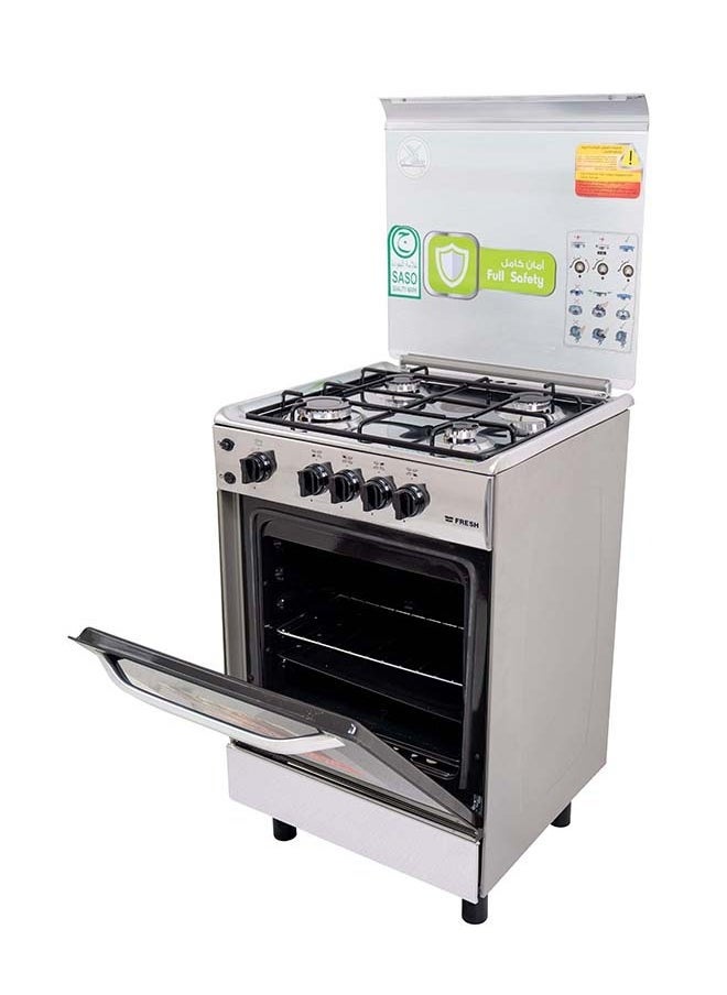 فريش فرن غاز 4 شعلة - 55 سم - ستانلس ستيل - FSC5555  - Image 2