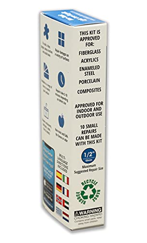 HIMG Bathtub and Shower Pan Repair Kit, compatible color: American Standard White - Image 2