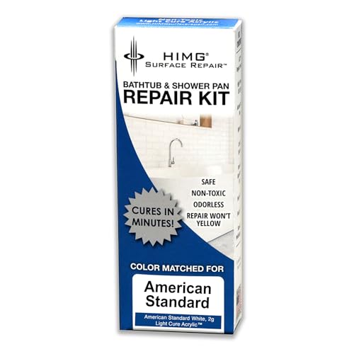HIMG Bathtub and Shower Pan Repair Kit, compatible color: American Standard White - Image 1