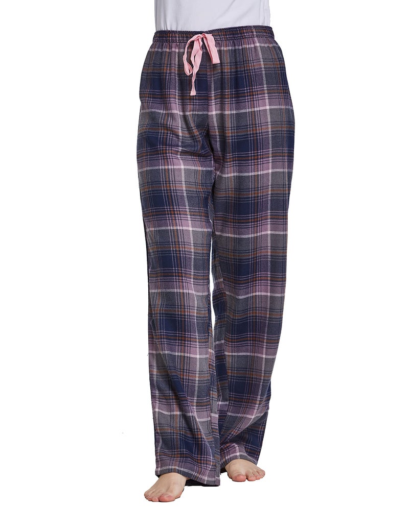 CYZ Women's 100% Cotton Super Soft Flannel Plaid Pajama/Lounge Pants,F2221,Womens Size:Large - Image 1