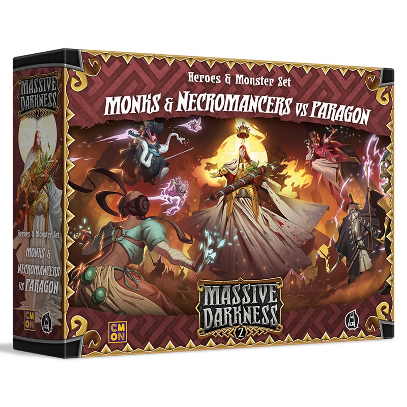 CMON Massive Darkness 2 Monks and Necromancers vs The Paragon Heroes and Monsters Expansion Cooperative Strategy Game for Adults and Teens Ages 14 16 Players Avg Playtime 60 Mins Made by CMON - Image 3