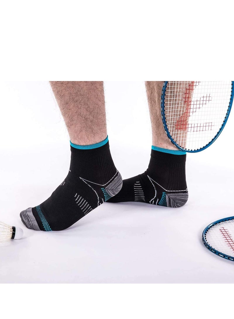 KASTWAVE 3 Pairs Compression Socks for Women and Men Upgraded Sport Plantar Fasciitis Arch Support Low Cut Compression Foot Socks Best for Athletic Sports, Running, Travel - Image 5