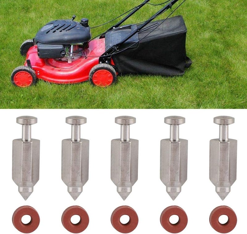 Fdit 5pcs Carburetor Carb Needle Seat Gasket Repair Kit for 398188 Lawn Mower Replacement - Image 5