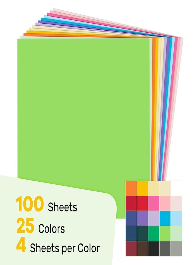 Goefun Colored Cardstock 12x12 Card Stock 25 Assorted Colors, 65 lb Scrapbook Paper for Cricut, Card Making, and DIY Crafts, 100 Pack - Image 3