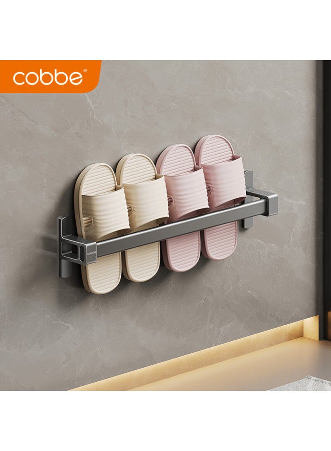 Cobbe Bathroom Slipper Rack Toilet Wall-mounted Door Back Drainage Shelf No Punching Bathroom Shoe Storage Rack
