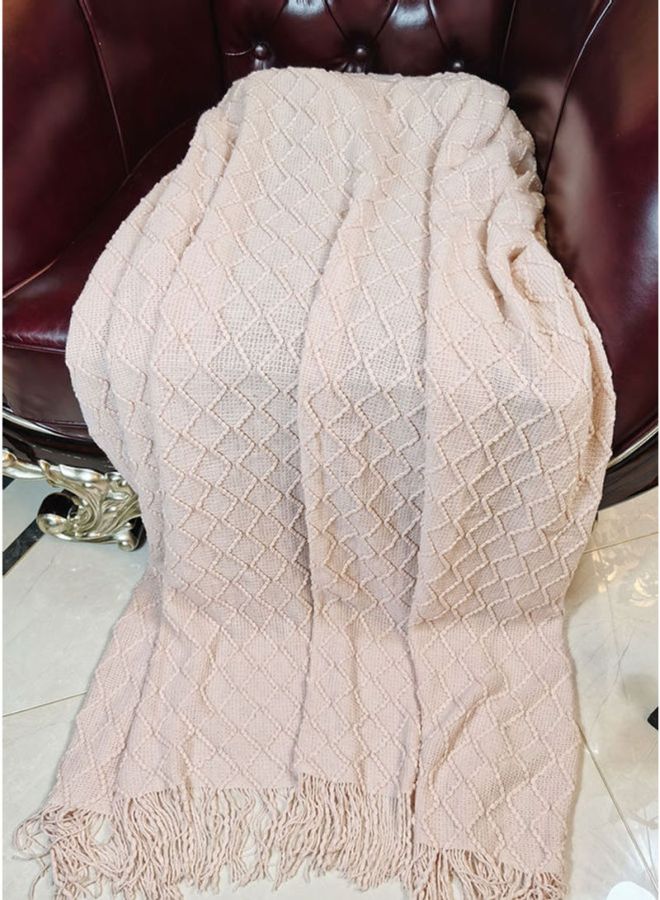 NIBEMINENT Sofa Blanket Combination Peach 127x173cm - Image 2