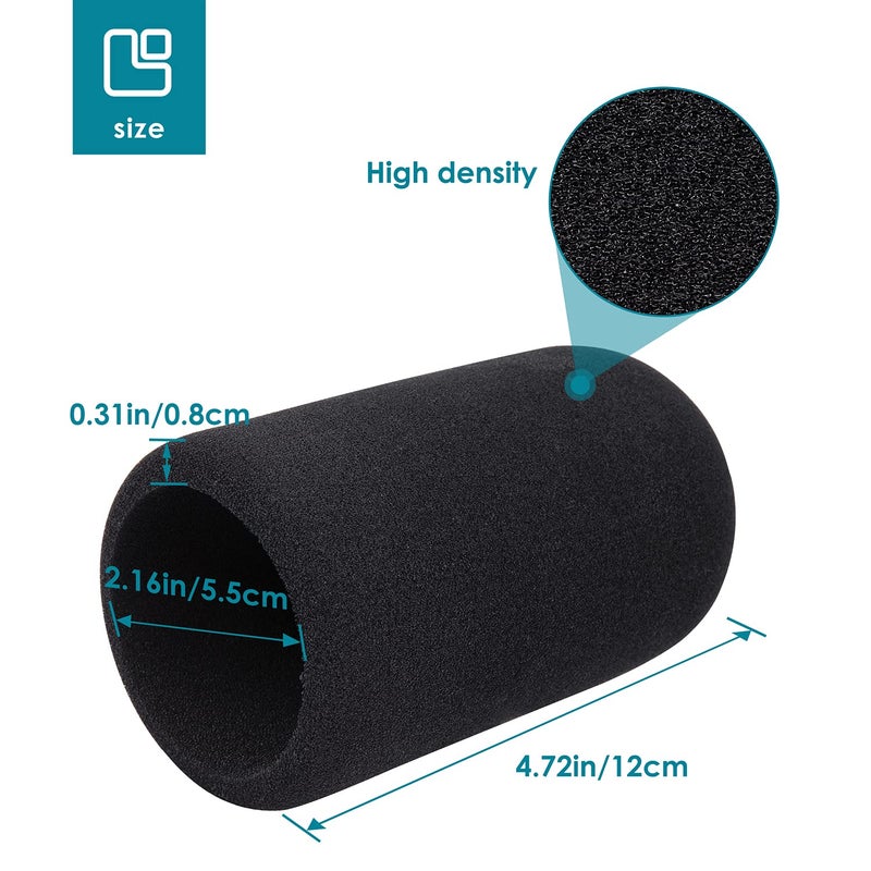 YOUSHARES Mic Windscreen for HyperX QuadCast Microphone, Foam Mic Covers Improve Recording Quality, Professional Hyperx QuadCast Pop Filter - Image 3