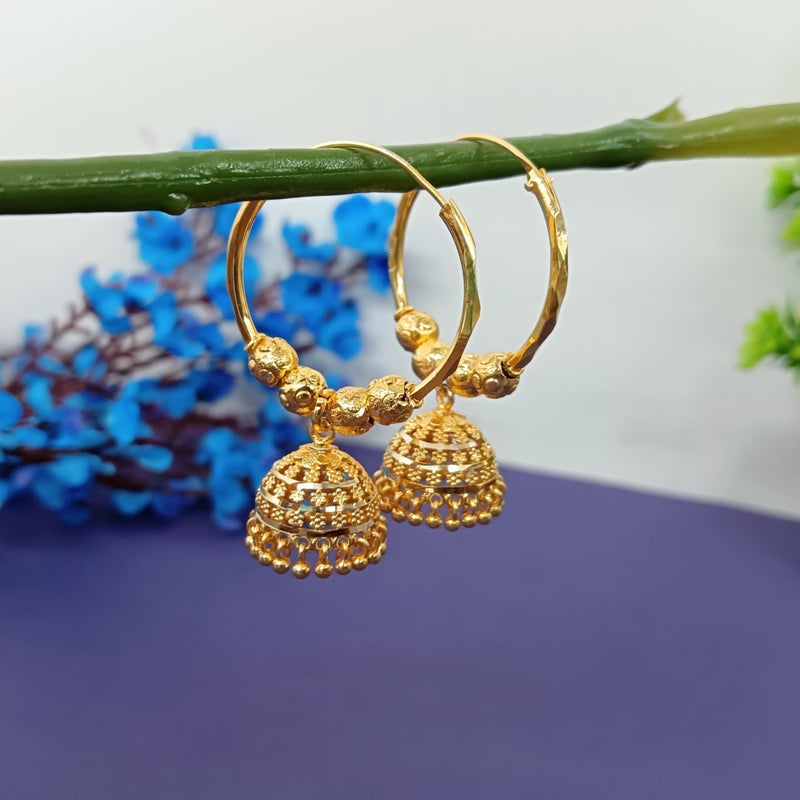 Efulgenz Indian Hoop Earrings Traditional Wedding Bridal Bollywood Jewelry Jhumka Jhumki Dangle Earrings Set Indian Jhumkas for Women - Image 2