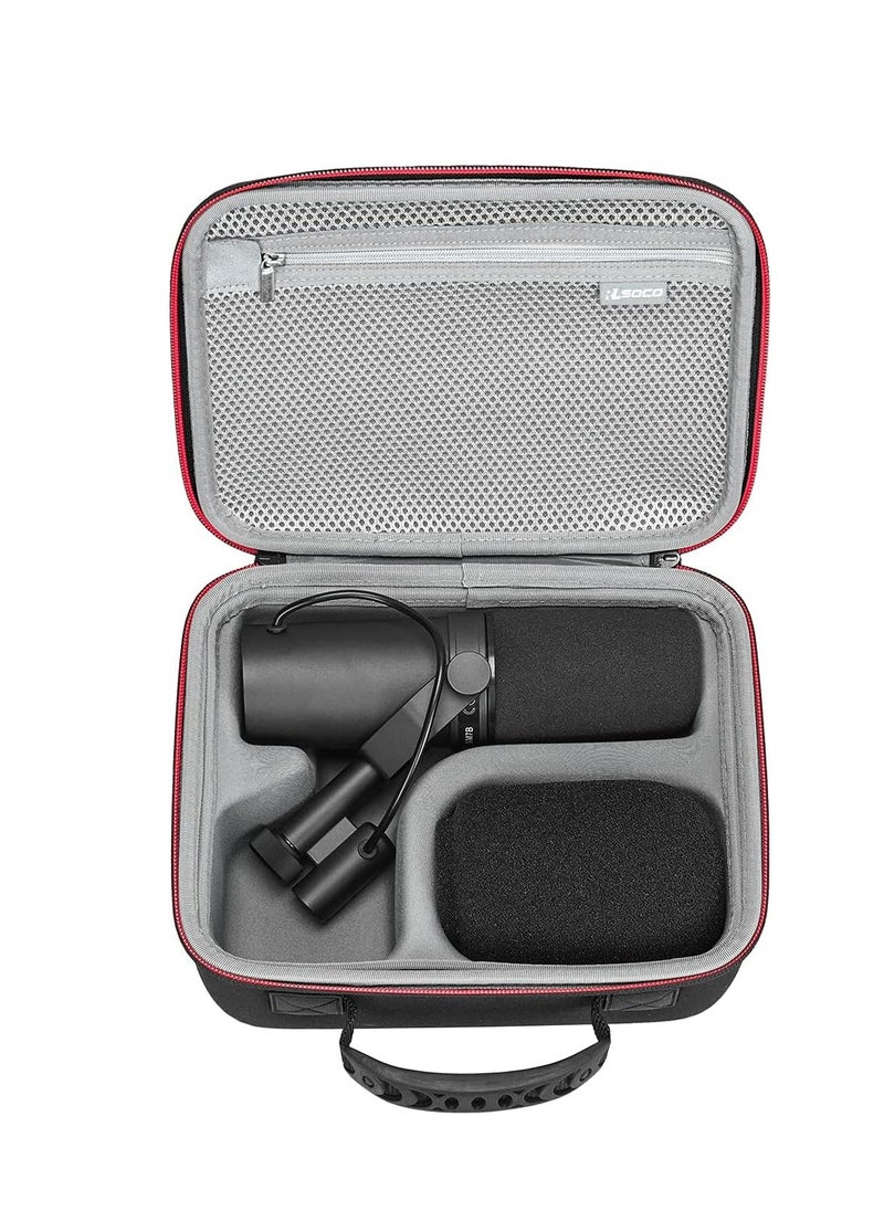 RLSOCO - RLSOCO Case for Shure SM7B Dynamic Vocal Microphone & Shure MV7+ / MV7X / MV7 Podcast Dynamic Microphone (Black) - Image 1