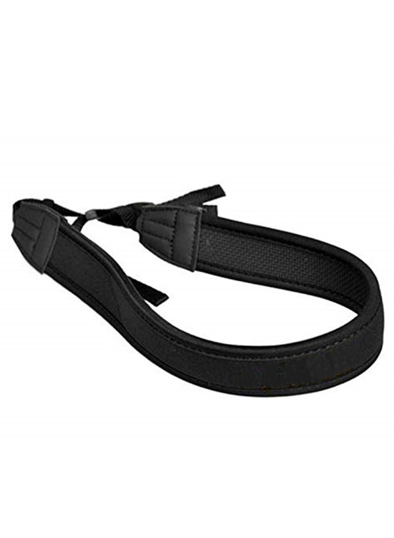 Cotton Neck Shoulder Black Belt Flexible Camera Strap for DSLR Sony Canon Nikon  - Image 1