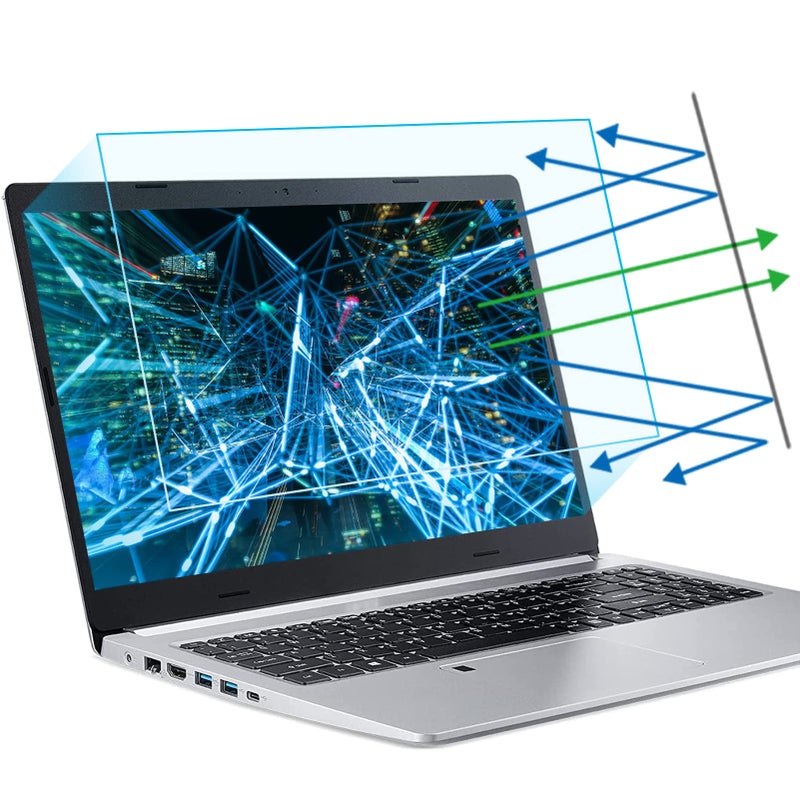 FFORITO F FORITO 2-Pack 15.6 Inch Anti Blue Light Laptop Screen Protector, Eye Protection Anti Glare Matte Computer Screen Cover for 15.6" Laptop with 16:9 Aspect Ratio, Reduce Eye Strain and Touch Sensitive - Image 1