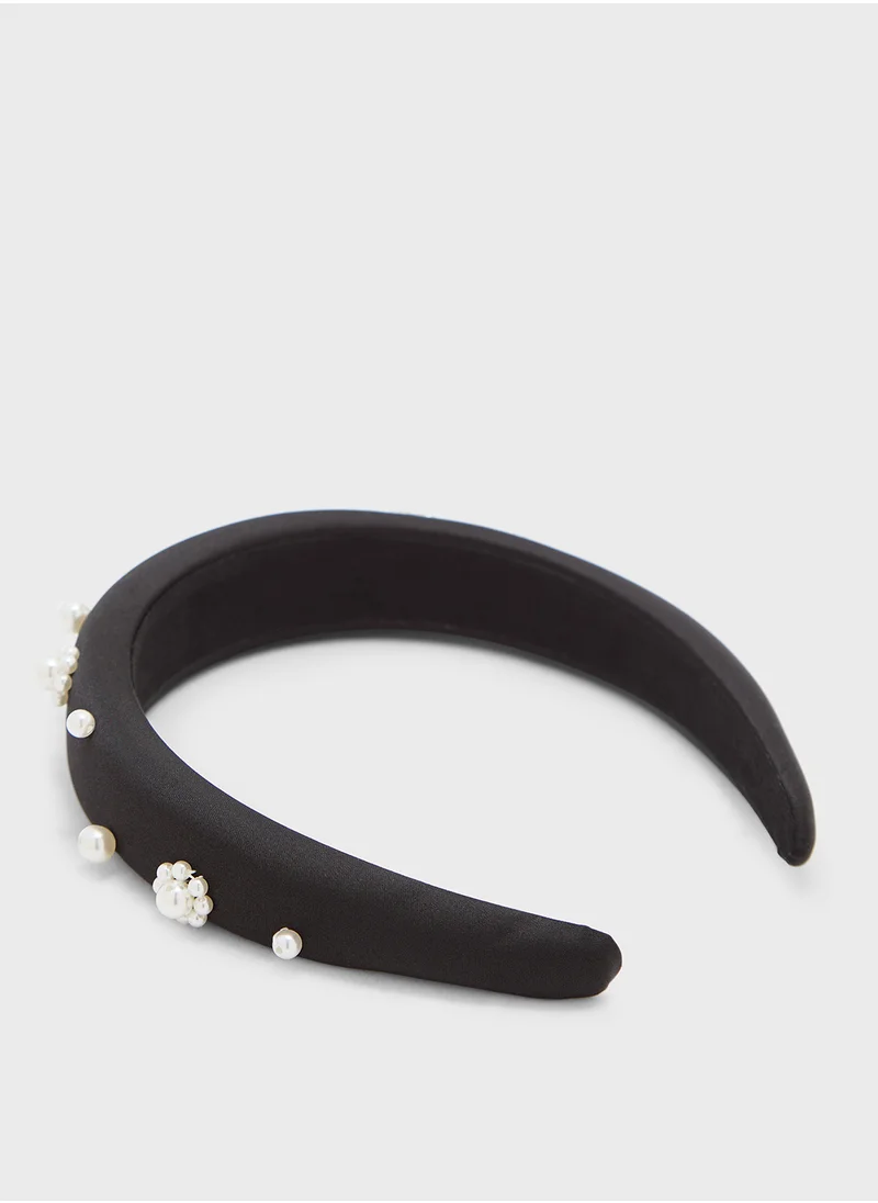 Ella Limited Edition Embellished Floral Pearl Headband