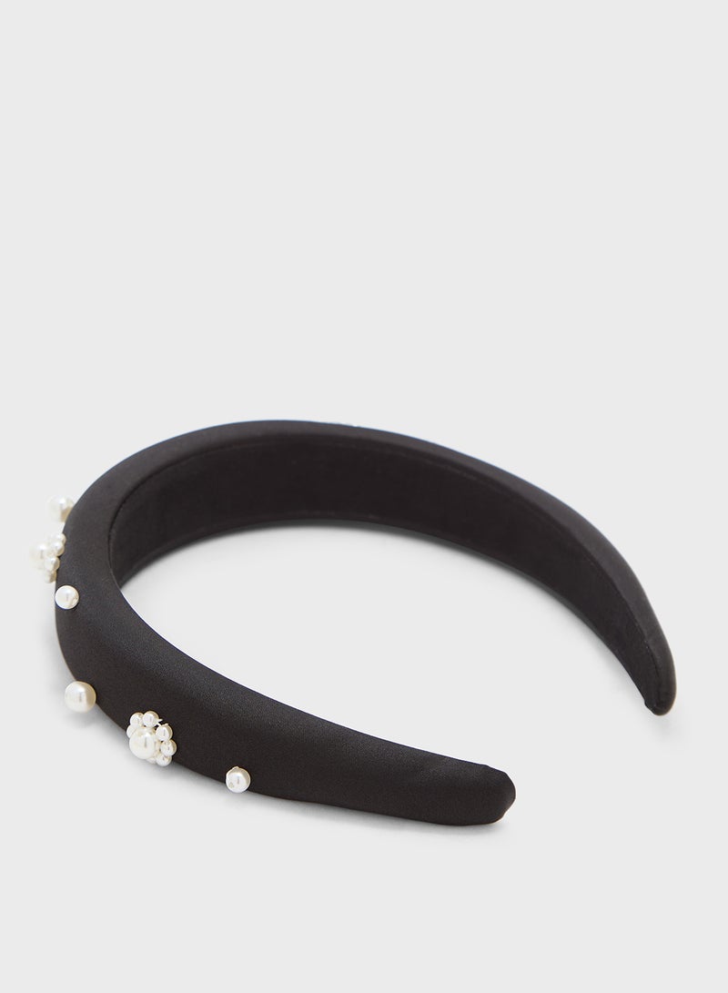 Ella Limited Edition Embellished Floral Pearl Headband  - Image 2