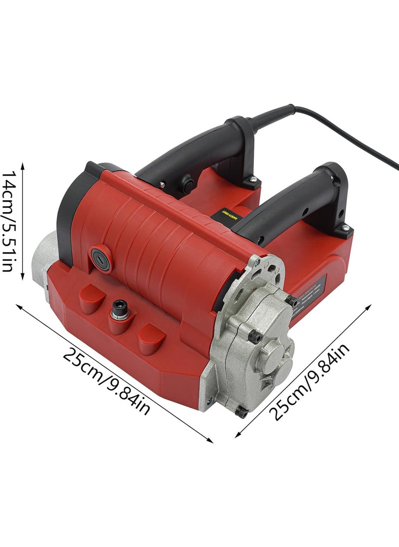 HELLARO HELLARO Electric Wall Planing Machine 110V 4580W Electric Wall Planer Concrete Power Shovel Wall Machine Electric Concrete Planer Wall Planer Machine for Wall Renovation Cement Stripping  - Image 5