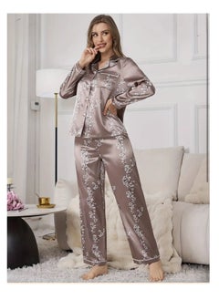 Generic Women 2 Pieces Premium Satin Pyjama Set Ladies Sleepwear  - Image 1