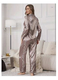 Generic Women 2 Pieces Premium Satin Pyjama Set Ladies Sleepwear  - Image 4