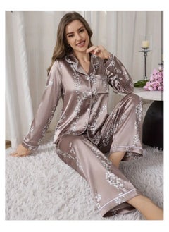 Generic Women 2 Pieces Premium Satin Pyjama Set Ladies Sleepwear  - Image 3