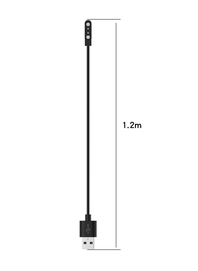Compatible with CMF Watch Pro(D395) USB Charging Cable with Magnetic Charger Replacement Charging Dock Compatible with CMF Watch Pro2 Accessories (Black)